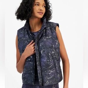 Ideology Foil Puffer Vest